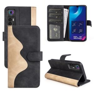 For TCL 30 5G / 30 / 30+ Stitching Horizontal Flip Leather Phone Case(Black) (OEM)