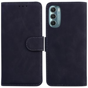 For Motorola Moto G Stylus 5G 2022 Skin Feel Pure Color Flip Leather Phone Case(Black) (OEM)