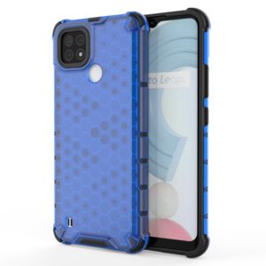 For OPPO Realme C21 Shockproof Honeycomb PC + TPU Case(Blue) (OEM)
