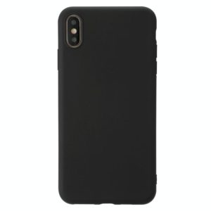 For iPhone XS Max Shockproof Frosted TPU Protective Case(Black) (OEM)