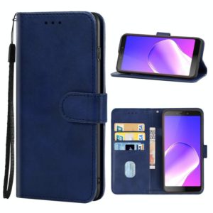 For Tecno Hot 6 Pro Leather Phone Case(Blue) (OEM)