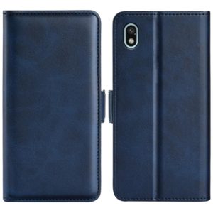 For Sony Xperia Ace III Dual-side Magnetic Buckle Leather Phone Case(Dark Blue) (OEM)