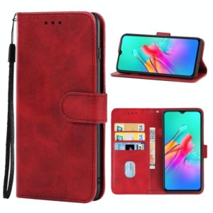Leather Phone Case For Infinix Smart 5 / Hot 10 Lite X657(Red) (OEM)