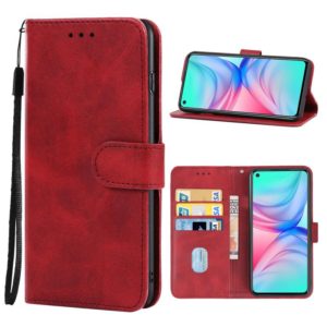 Leather Phone Case For Infinix Hot 10s NFC(Red) (OEM)