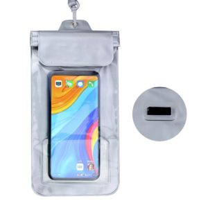 2 PCS Mobile Phone Touch Screen Transparent Dustproof And Waterproof Bag(Silver Back With Earphone Hole) (OEM)