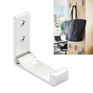 Collapsible Clothes Hanger Robe Hook Decorative Bathroom Wall Mounted Hooks(Silver Hook (Send Screw)) (OEM)