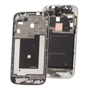 For Galaxy S IV / i9500 Original 2 in 1 LCD Middle Board / Front Chassis (Silver) (OEM)