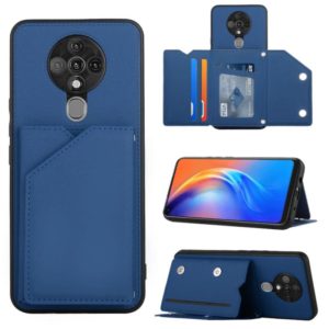 For Tecno Spark 6 Skin Feel PU + TPU + PC Phone Case(Blue) (OEM)