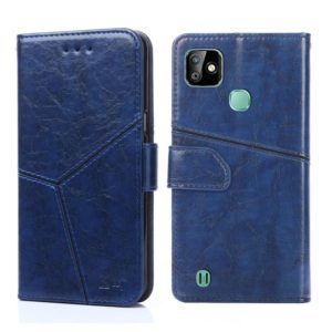For Infinix Smart HD 2021 X612 Geometric Stitching Horizontal Flip Leather Phone Case(Blue) (OEM)