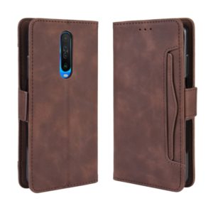 For Xiaomi Redmi K30 Wallet Style Skin Feel Calf Pattern Leather Case with Separate Card Slots & Holder & Wallet & Photo Frame(Brown) (OEM)