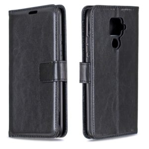 For Huawei Mate 30 Lite Crazy Horse Texture Horizontal Flip Leather Case with Holder & Card Slots & Wallet & Photo Frame(Black) (OEM)