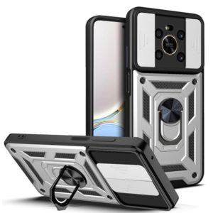For Honor X9 5G/X9 4G Sliding Camera Design TPU + PC Phone Case(Silver) (OEM)