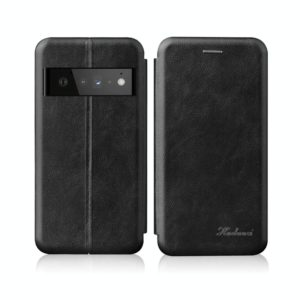 For Google Pixel 6 Pro Integrated Voltage Retro Texture Magnetic Leather Case with Card Slot & Holder(Black) (OEM)