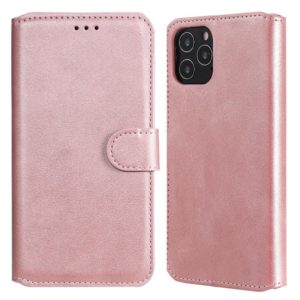 For iPhone 12 / 12 Pro Classic Calf Texture PU + TPU Horizontal Flip Leather Case, with Holder & Card Slots & Wallet(Rose Gold) (OEM)