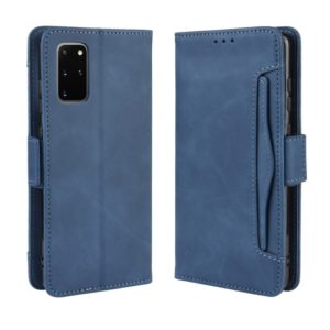 For Galaxy S20+/S20+5G Wallet Style Skin Feel Calf Pattern Leather Case with Separate Card Slot(Blue) (OEM)