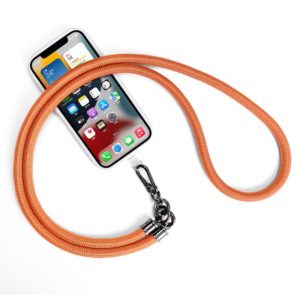 Mobile Phone Mountaineering Rope Lanyard Can Be Hung Neck Or Crossbody(Brick Orange) (OEM)
