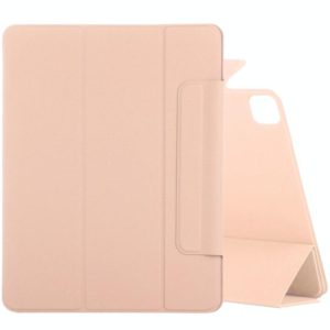 For iPad Pro 11 2022 / 2021 / 2020 / 2018 / Air 2020 10.9 Horizontal Flip Ultra-thin Fixed Buckle Magnetic PU Leather Tablet Case With Three-folding Holder & Sleep / Wake-up Function(Gold) (OEM)