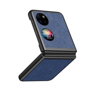 For Huawei P50 Pocket Litchi Texture Shockproof Phone Case(Blue) (OEM)