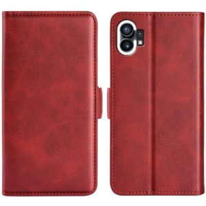 For Nothine Phone 1 Dual-side Magnetic Buckle Leather Phone Case(Red) (OEM)