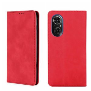 For Honor 50 SE Skin Feel Magnetic Horizontal Flip Leather Phone Case(Red) (OEM)
