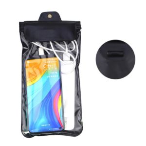 2 PCS Mobile Phone Touch Screen Transparent Dustproof And Waterproof Bag(Black Back With Earphone Hole) (OEM)