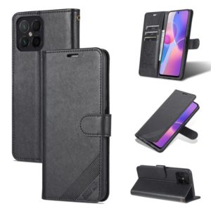 For Honor X8 / X30i AZNS Sheepskin Texture Flip Leather Phone Case(Black) (AZNS) (OEM)