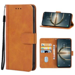 For TCL 30 V 5G T781S Leather Phone Case(Brown) (OEM)
