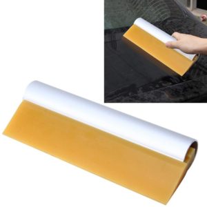 Car Auto Body Surface Window Wrapping Film Yellow Rubber Scraper Sticker Tool with Silver Metal Handle (OEM)