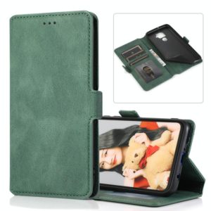 For Huawei Mate 30 Lite Retro Magnetic Closing Clasp Horizontal Flip Leather Case with Holder & Card Slots & Photo Frame & Wallet(Green) (OEM)