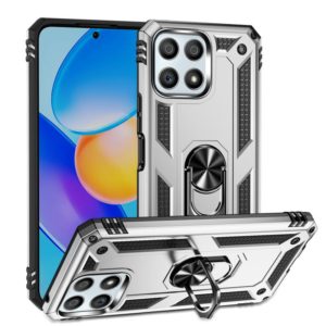 For Honor Play6T Pro / X8 / X30i Shockproof TPU + PC Phone Case with 360 Degree Rotating Holder(Silver) (OEM)