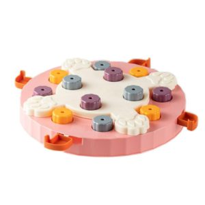 Pet Puzzle Slow Feeder Cat And Dog Food Tray Toy(Pink Claw Seal) (OEM)