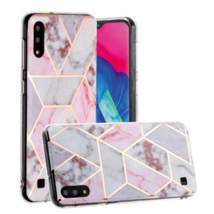 For Galaxy A10 Hot Stamping Geometric Marble IMD Craft TPU Protective Case(Hexagon) (OEM)