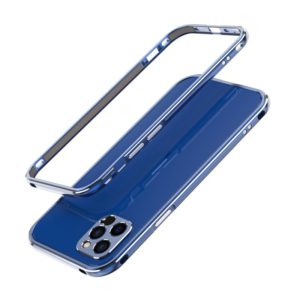 For iPhone 12 Pro Max Aurora Series Lens Protector + Metal Frame Protective Case(Blue) (OEM)