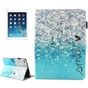 For iPad mini 4 / mini 3 / mini 2 / mini Universal Smile Pattern Horizontal Flip Leather Protective Case with Holder & Card Slots & Sleep (OEM)