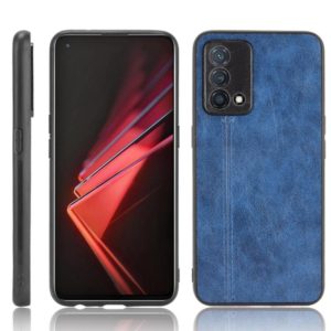 For OPPO K9 Shockproof Sewing Cow Pattern Skin PC + PU + TPU Case(Blue) (OEM)