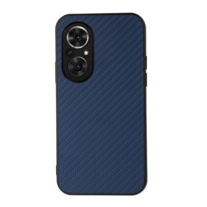For Honor 50 SE Accurate Hole Carbon Fiber Texture Shockproof Case(Blue) (OEM)