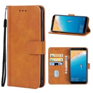 For Tecno Camon CM Leather Phone Case(Brown) (OEM)