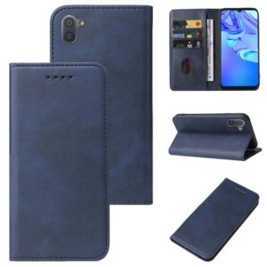 For Sharp Aquos R3 / SHV44 / SH-04L Magnetic Closure Leather Phone Case(Blue) (OEM)