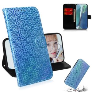 For Samsung Galaxy Note20 Solid Color Colorful Magnetic Buckle Horizontal Flip PU Leather Case with Holder & Card Slots & Wallet & Lanyard(Sky Blue) (OEM)