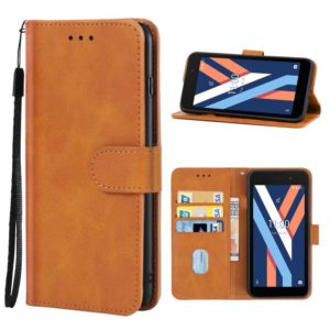 Leather Phone Case For Wiko Y52(Brown) (OEM)