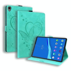 For Lenovo Tab M8(HD) / M8(FHD) TB-8505F Love Butterfly Pattern Horizontal Flip Leather Case with Holder(Green) (OEM)