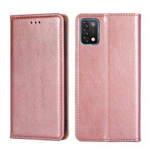 For UMIDIGI A11 Gloss Oil Solid Color Magnetic Leather Phone Case(Rose Gold) (OEM)