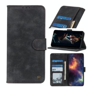 For OnePlus 8T Antelope Texture Magnetic Buckle Horizontal Flip PU Leather Case with Card Slots & Wallet & Holder(Black) (OEM)