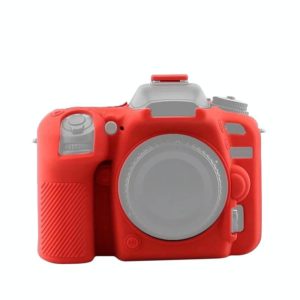 Soft Silicone Protective Case for Nikon D7500(Red) (OEM)