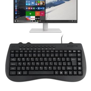 KB-301B Multimedia Notebook Mini Wired Keyboard, Arabic Version (Black) (OEM)