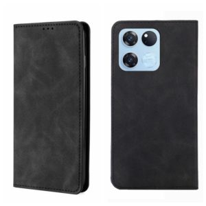 For OnePlus Ace Racing Skin Feel Magnetic Horizontal Flip Leather Phone Case(Black) (OEM)
