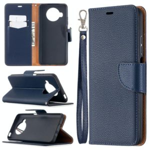 For Xiaomi Mi 10T Lite 5G Litchi Texture Pure Color Horizontal Flip Leather Case with Holder & Card Slots & Wallet & Lanyard(Dark Blue) (OEM)