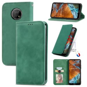 For Nokia G300 Retro Skin Feel Magnetic Horizontal Flip Leather Phone Case(Green) (OEM)