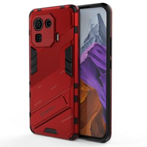 For Xiaomi Mi 11 Pro Punk Armor 2 in 1 PC + TPU Shockproof Case with Invisible Holder(Red) (OEM)