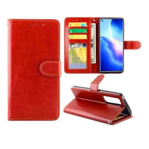 For OPPO Find X3 Neo/Reno5 Pro+ Crazy Horse Texture Leather Horizontal Flip Protective Case with Holder & Card Slots & Wallet & Photo Frame(Brown) (OEM)
